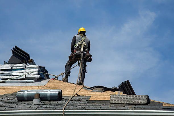 Professional Roof Replacement technician working in Hiram, OH